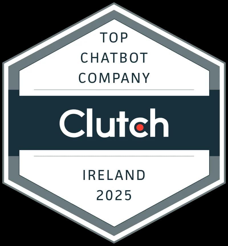 Top Clutch Chatbot Company - Ireland 2025 recognition badge