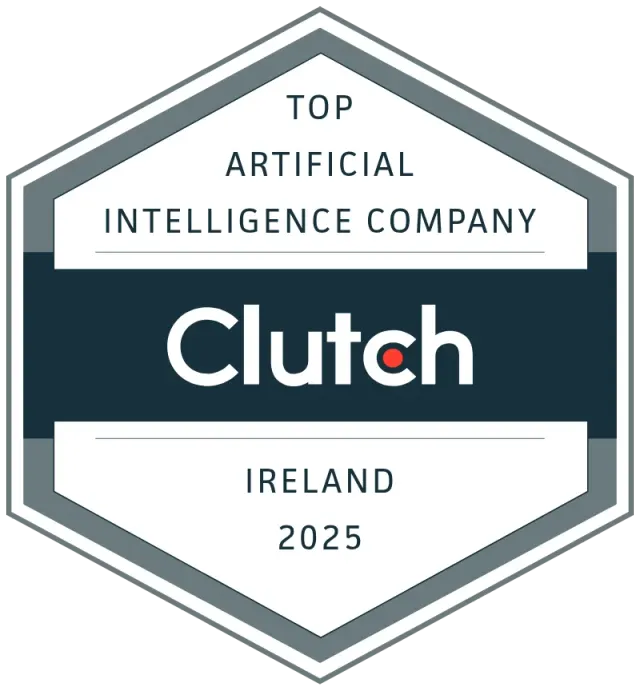 Top Clutch Artificial Intelligence Company - Ireland 2025 Top Clutch Artificial Intelligence Company - Ireland 2025 recognition badge