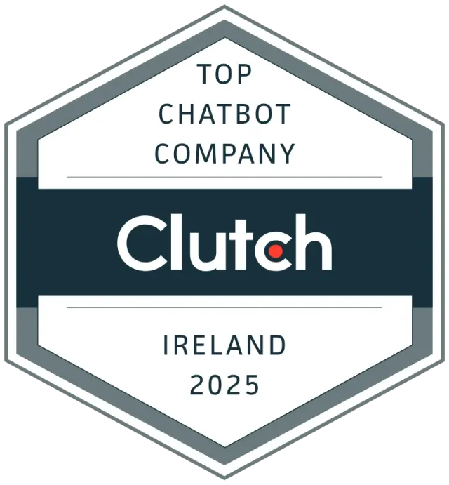 Top Clutch Chatbot Company - Ireland 2025 Top Clutch Chatbot Company - Ireland 2025 recognition badge